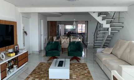 Cobertura a venda,230m², 4 dormitórios, 3 suítes, sala, cozinha e 5 vagas