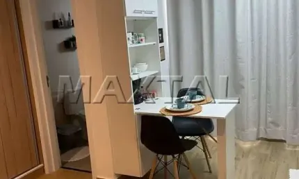 Studio mobiliado para locação em Santana, de 30m²  1 suíte e Cozinha americana.