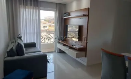 Apartamento com 2 dormitórios com armários planejados, sala com varanda- vila pita