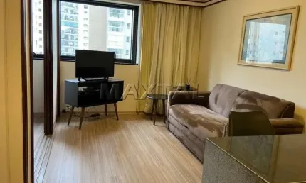 Flat Le Premier para locação com 1 vaga de garagem, no Jardim Paulista.