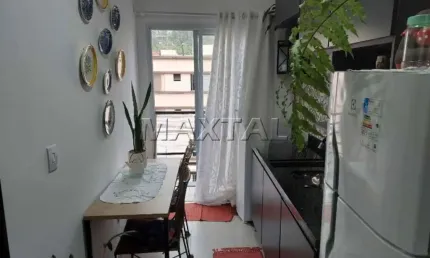 Apartamento à venda com 28m², 1 dormitório, sala, cozinha, banheiro, em santana. mobiliado.