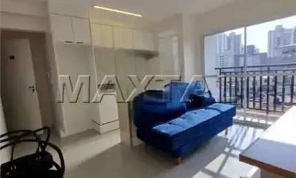 Apartamento mobiliado com varanda para locação com 2 dormitórios e 1 vaga, no tucuruvi.
