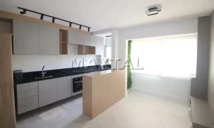 Apartamento 40m²  à venda na vila pauliceia. com 2 quartos, sala com varanda, 1 banheiro e 1 vaga.