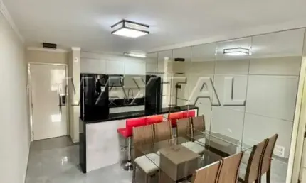 Apartamento no lauzane com 2 quartos, sala com terraço, cozinha e banheiro.