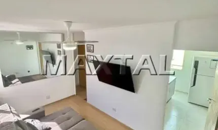 Apartamento no lauzane com 2 quartos, sala com terraço, cozinha e banheiro.