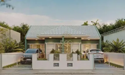 Casa com 2 dormitórios à venda, 48 m² por r$ 370.000,00 - forquilhas - são josé/sc