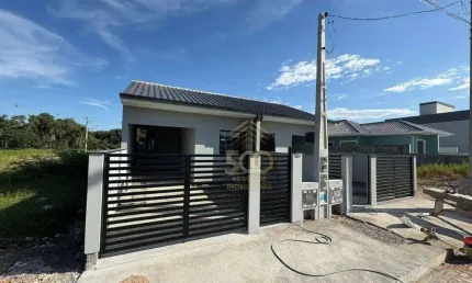 Excelente casa 02 quartos, loteamento novo horizonte, bairro forquilhas, são josé/sc.