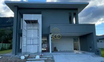 Casa com 4 dormitórios à venda, 300 m² por r$ 3.500.000 -  reserva da pedra- pedra branca - palhoça/sc