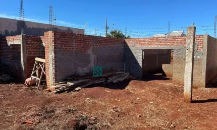 Direitos Casa em Construção com projeto de 3 dormitórios à venda, 170m² por R$ 189.000 - Jardim Paulista III - Maringá/PR