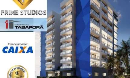 Residencial Prime Estúdio - Apartamentos estúdio de 38m² na Praia das Palmeiras