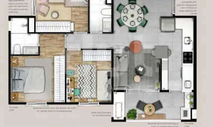Apartamento com 3 quartos à venda na avenida wellman galvão de frança rangel, 4100, swiss park, campinas, 102 m2 por r$ 794.000