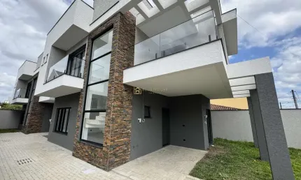 Casa em condomínio fechado com 3 quartos à venda na rua miguel abrão, portão, curitiba por r$ 1.370.000