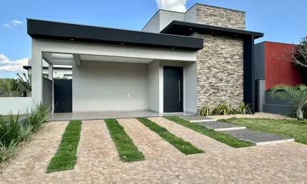 Casa térrea completa em armários, em condomínio, com 3 suítes e escritório, à venda no portal da mata - ribeirão preto