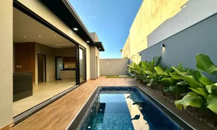 Casa térrea recém construída com 3 suítes, escritório, despensa, à venda na vila do golf - ribeirão preto