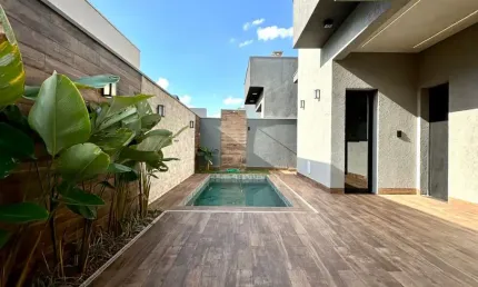 Casa térrea impecável, nova, recém construída, com 03 suítes e cozinha separada à venda em condomínio na zona sul de ribeirão preto