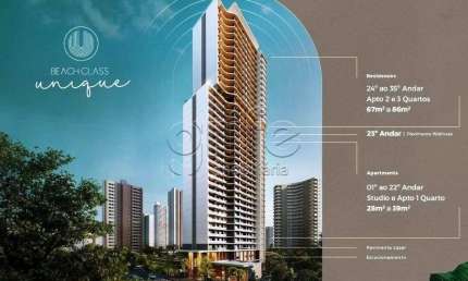 Apartamento com 1 quarto à venda na Avenida Rui Barbosa, 901, Meireles, Fortaleza por R$ 477.089
