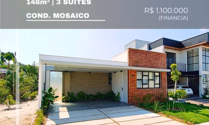 Casa em condomínio fechado com 3 quartos à venda na Rua Thales Loureiro, s/n, Ponta Negra, Manaus