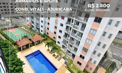 Apartamento com 2 quartos para alugar na Rua Professora Cacilda Pedroso, 700, Alvorada, Manaus