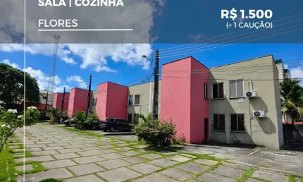 Apartamento com 2 quartos para alugar na Rua Marquês de Jacarepaguá, 10, Flores, Manaus