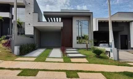 Casa de luxo em condomínio no Park Gran Reserve: 3 quartos, 3 suítes, 2 salas, 4 banheiros, 2 vagas, 140m² em Indaiatuba-SP.