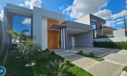 Casa térrea com projeto moderno no condomínio maria josé com 3 quartos