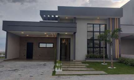 Casa de alto padrão em condomínio no Jardim Residencial Dona Maria Candida - Indaiatuba-SP: 3 suítes, 2 salas, 4 banheiros, 4 vagas, 200m².