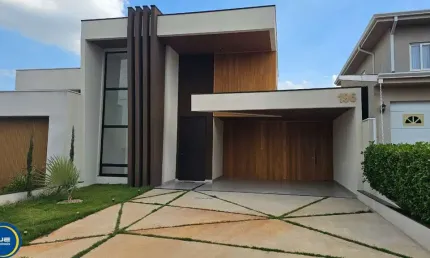 Casa de luxo em condomínio na cidade de indaiatuba-sp, residencial evidências: 3 quartos, 3 suítes, 2 salas, 5 banheiros, 4 vagas, 195m².