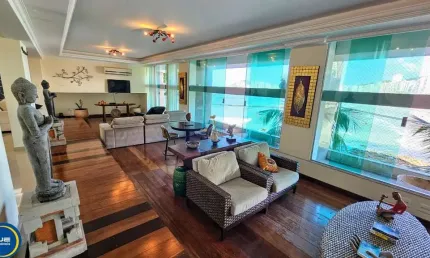 Apartamento Alto Padrão Frente ao Mar no Guarujá  5 Dormitórios, 4 Suítes!