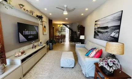 Cobertura com 4 dormitórios à venda, 250 m² por r$ 1.600.000,00 - centro - guarapari/es