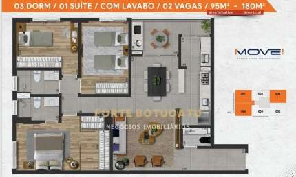 Apartamento com 3 quartos à venda na Rua General Júlio Marcondes Salgado, Centro, Botucatu