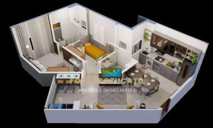Apartamento com 2 quartos à venda no Conjunto Habitacional Engenheiro Francisco Blasi, Botucatu 