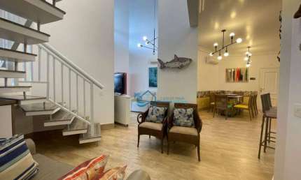 Apartamento com 4 dormitórios para alugar, 257 m² por R$ 3.000,00/dia - Riviera Módulo 2 - Bertioga/SP