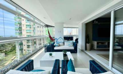 Apartamento com 3 dormitórios para alugar, 170 m² por R$ 5.800,00/dia - Riviera Módulo 03 - Bertioga/SP