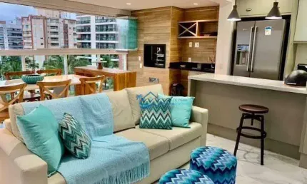 Apartamento com 3 dormitórios à venda, 127 m² por r$ 3.800.000,00 - riviera módulo 7 - bertioga/sp