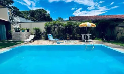 Casa com 4 dormitórios para alugar, 490 m² por R$ 2.300,00/dia - Boracéia - Bertioga/SP