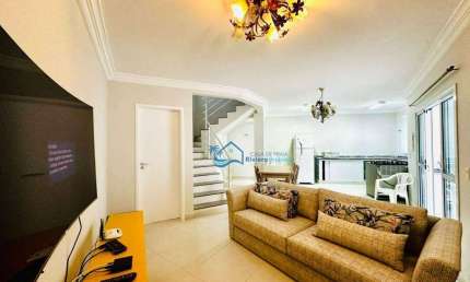 Village com 3 dormitórios para alugar, 100 m² por R$ 8.000,00/mês - Riviera - Módulo 26 - Bertioga/SP
