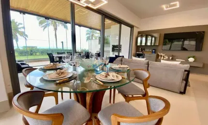 Apartamento com 4 dormitórios à venda, 336 m² por r$ 25.000.000,00 - riviera módulo 07 - bertioga/sp