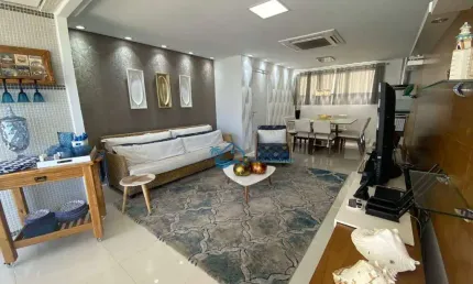 Apartamento com 3 dormitórios para alugar, 138 m² por R$ 2.400,00/dia - Riviera Módulo 08 - Bertioga/SP