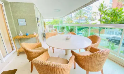 Apartamento com 3 dormitórios para alugar, 140 m² por R$ 2.950,00/dia - Riviera - Módulo 7 - Bertioga/SP