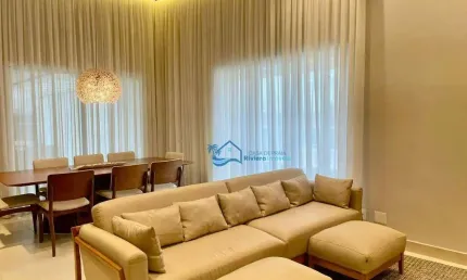 Apartamento com 4 dormitórios à venda, 255 m² por r$ 10.650.000,00 - riviera - módulo 7 - bertioga/sp