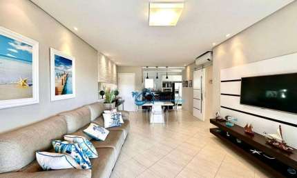 Apartamento com 3 dormitórios, 129 m² - venda por R$ 3.200.000,00 ou aluguel por R$ 5.345,00/dia - Riviera Módulo 07 - Bertioga/SP