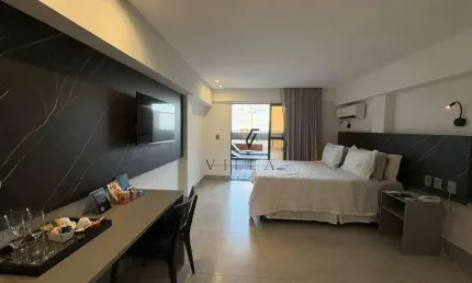 Flat à beira mar com 1 dormitório à venda, 51 m² por R$ 991.861 - Manaíra - João Pessoa/PB