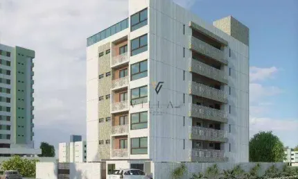 Flat com 1 dormitório, Sala e Cozinha Estilo Americana 36 m² - venda por R$ 350.000 ou aluguel por R$ 2.966/mês - Intermares - Cabedelo/PB
