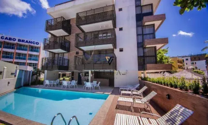 Apartamento com 2 dormitórios, sala ampla para 2 ambientes e varanda à venda, 67 m² por r$ 870.000 - cabo branco - joão pessoa/pb