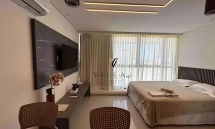 Flat com Vista para o Mar com 1 dormitório, com Sala e Cozinha Integradas à venda, 26 m² por R$ 519.000 - Tambaú - João Pessoa/PB