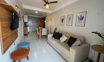 Apartamento com 2 dormitórios,Sala, Cozinha Americana e Varanda à venda, 60 m² por R$ 472.000 - Manaíra - João Pessoa/PB