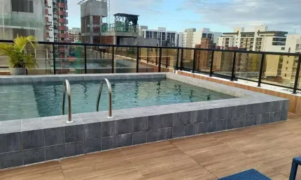 Studio a 400m da Praia de Intermares com 1 dormitório, sala e cozinha integradas à venda, 21 m² por R$ 339.000 - Intermares - Cabedelo/PB
