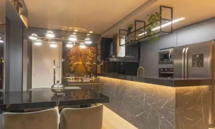 Apartamento de Alto  Padrão Mobiliado com 2 dormitórios, sala ampla e cozinha americana  integradas à venda, 60 m² por R$  - Manaíra - João Pessoa/PB