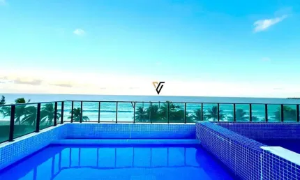 Apartamento semimobiliado com 3 dormitórios, sala para 2 ambientes, cozinha americana e varanda à venda por r$ 1.200.000 - intermares - cabedelo/pb