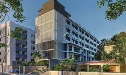 Flat com 1 dormitório, sala e cozinha à venda, 18 m² por R$ 292.932 - Manaíra - João Pessoa/PB